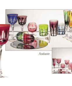 Коллекции бокалов из цветного хрусталя на 6 персон Анданте